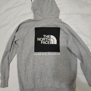 The North Face Gray Sweater with Iconic Logo
